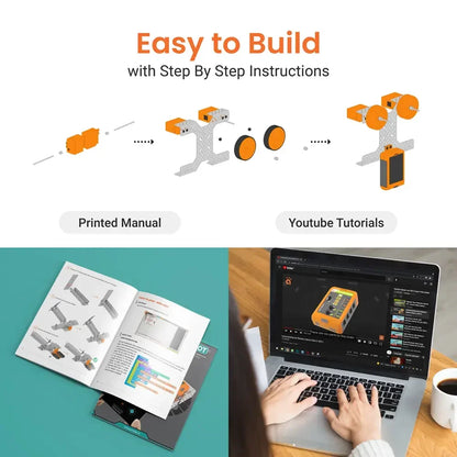 Avishkaar ABot Advanced 10-in-1 DIY STEM Metal Robotics Kit | Build & Code Robots | Ages 8+