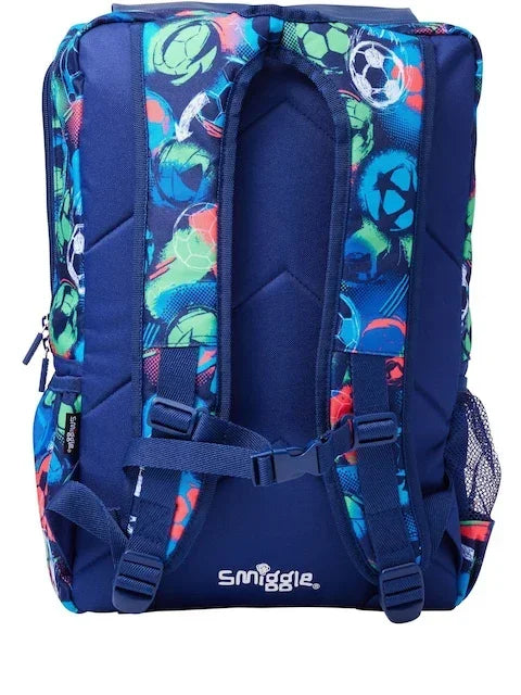 Smiggle School Bag : Football Colorful & Stylish 18 Inch Backpack for Kids - Jaiman Toys