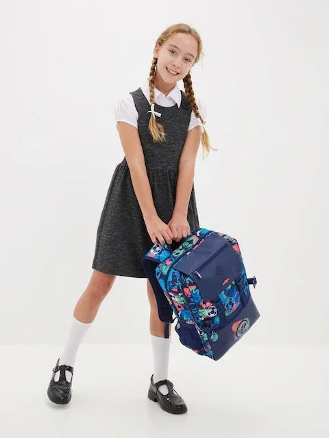 Smiggle School Bag : Football Colorful & Stylish 18 Inch Backpack for Kids - Jaiman Toys