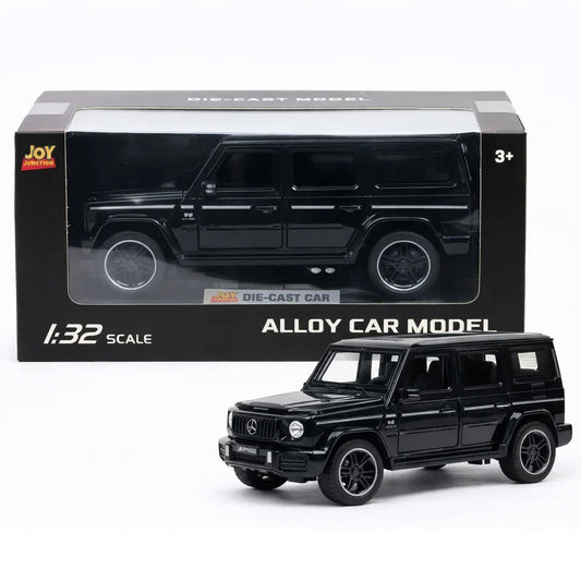 JOY JUNCTION 1:32 Alloy Diecast Luxury SUV Car – Black Metal Model Toy with Display Box for Kids & Collectors