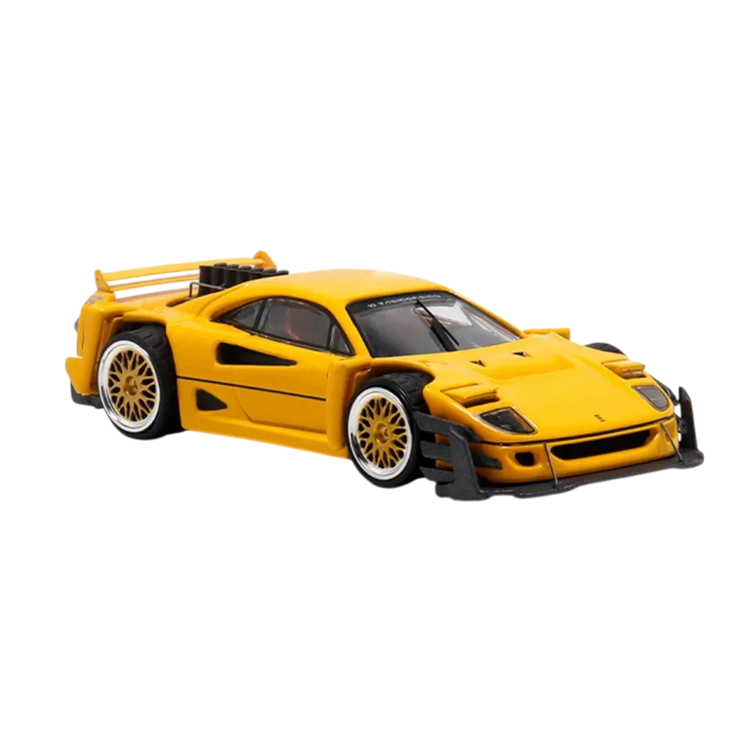 Autobots Models Ferrari F40 Yellow – 1:64 Scale Diecast Model Car