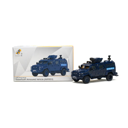 Tiny City 1:72 Hong Kong KHP 08 Sabertooth Armoured Vehicle (AM9853) Die-Cast Model | Police Tactical Vehicle Collectible