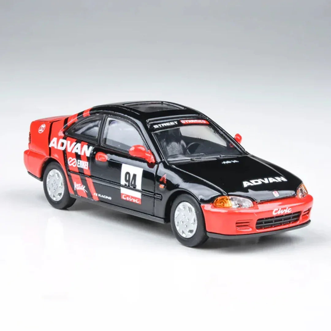 PARA64 1:64 Honda Civic Coupe EJ1 1995 Autocross Advan Racing Diecast Model – JDM Motorsport Collectible