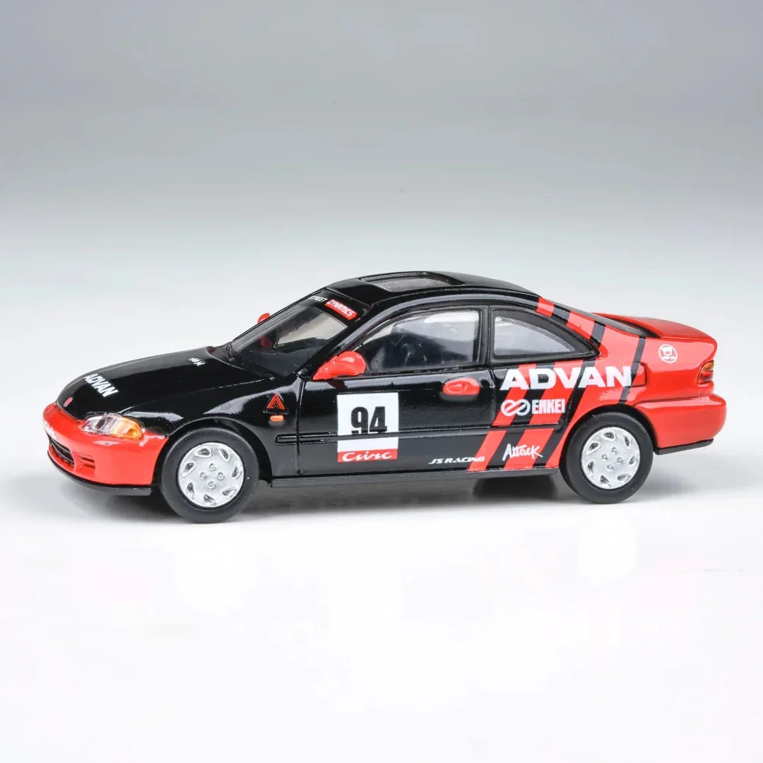 PARA64 1:64 Honda Civic Coupe EJ1 1995 Autocross Advan Racing Diecast Model – JDM Motorsport Collectible