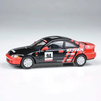 PARA64 1:64 Honda Civic Coupe EJ1 1995 Autocross Advan Racing Diecast Model – JDM Motorsport Collectible