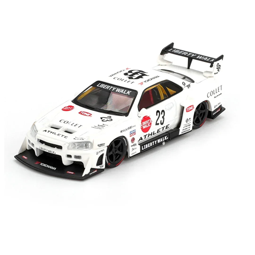 Mini GT 1;64 Nissan LB-ER34 Super Silhouette ATHLETE COLLET RHD Die-Cast Scale Model Car