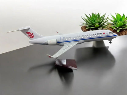 Air China Airlines ARJ21-700 | B- 605U Aircraft LED Light - Airplane 1/130 Plane Model Replica Toy Decor - 46 cm - Jaiman Toys