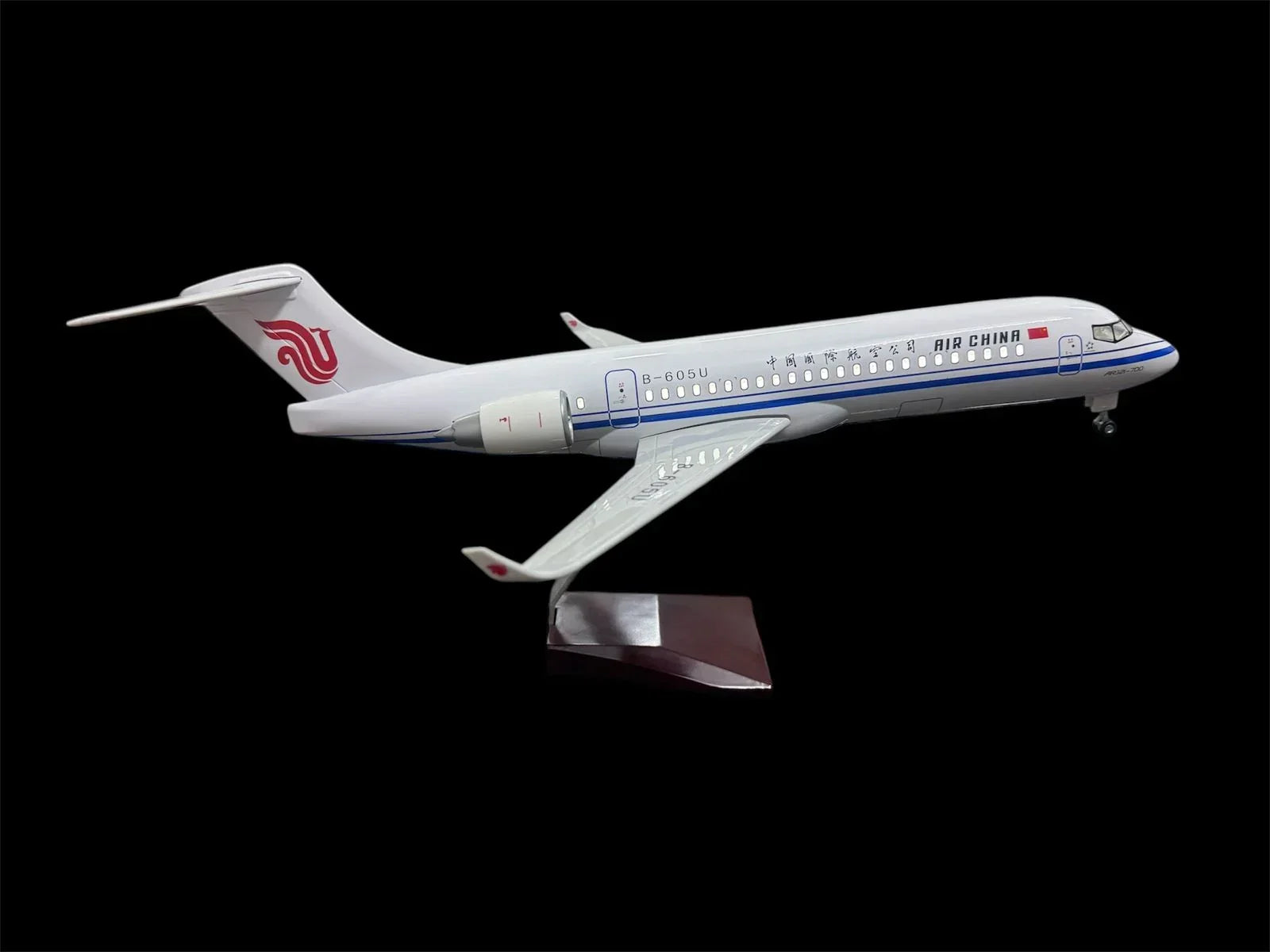 Air China Airlines ARJ21-700 | B- 605U Aircraft LED Light - Airplane 1/130 Plane Model Replica Toy Decor - 46 cm - Jaiman Toys