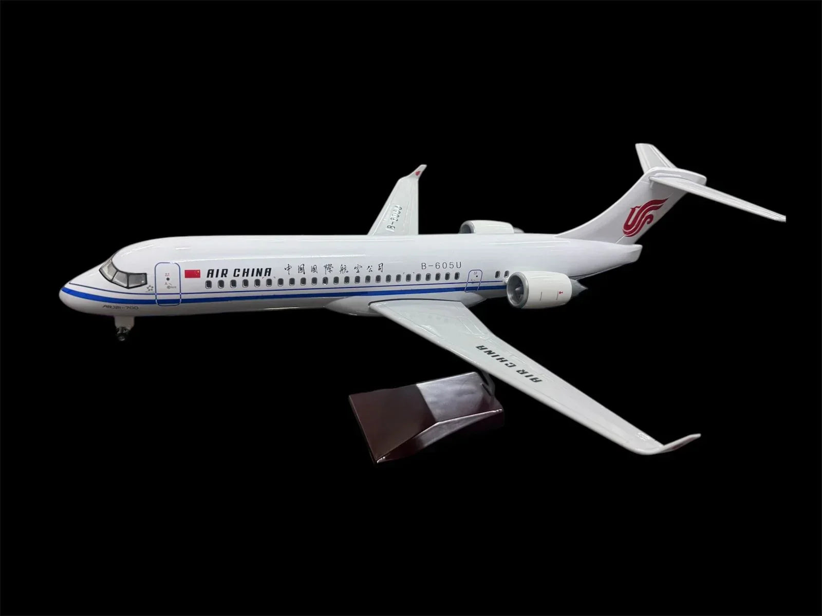 Air China Airlines ARJ21-700 | B- 605U Aircraft LED Light - Airplane 1/130 Plane Model Replica Toy Decor - 46 cm - Jaiman Toys