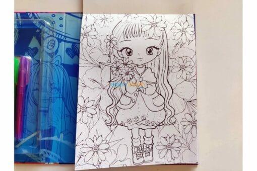 Anime & Manga Coloring Kit – Create Your Own Anime Masterpieces! (Markers Included by Page Publication) - Jaiman Toys