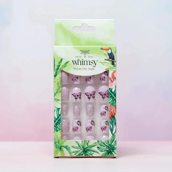 Whimsy Butterfly Press ON Nails - Jaiman Toys