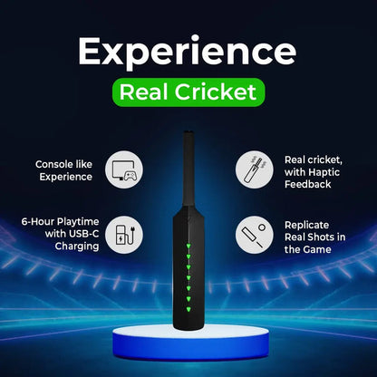 MetaShot Smart Cricket Bat with TV Kit | Motion Gaming Cricket Set for TV & Mobile