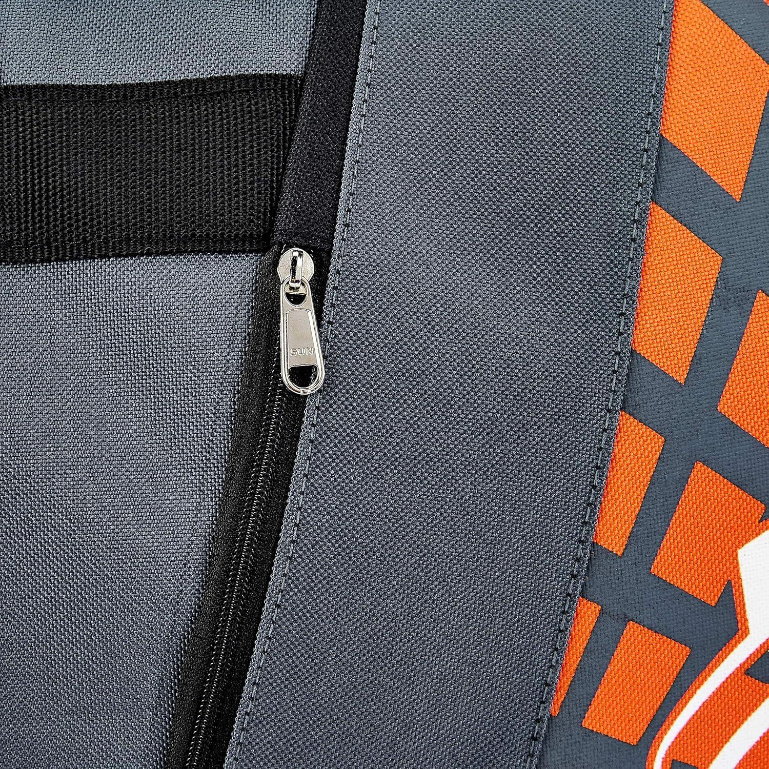 TRIUMPH KINGLY English Willow Professional Cricket KB-990 Wheel Bag Grey/Orange - Jaiman Toys