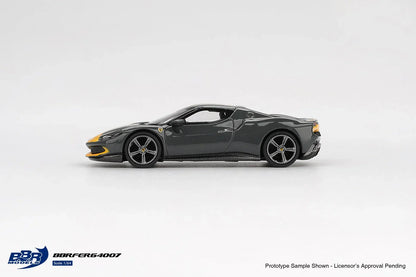 BBR Models 1:64 Ferrari 296 GTB Assetto Fiorano Grigio Scuro Diecast Model Car (2024 Edition)