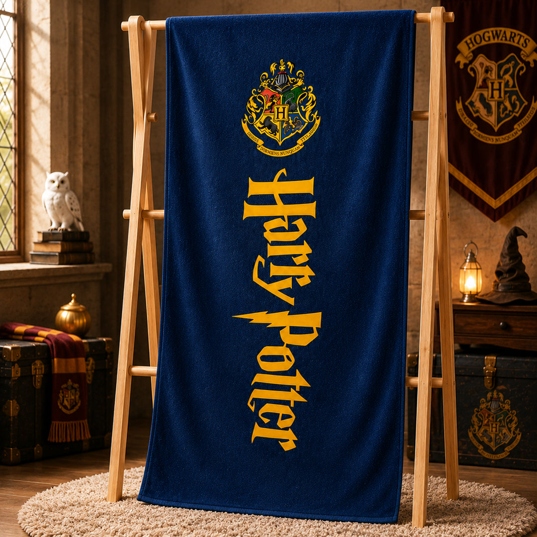 Harry Potter Quick Dry Beach Towel 54 x 28 Inch  | Super Soft & Absorbent Microfiber Towel for Beach, Pool, Gym & Travel