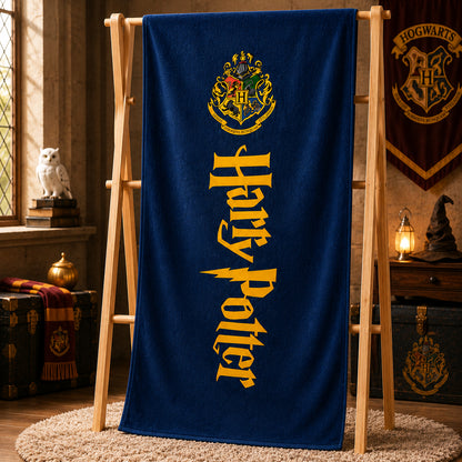 Harry Potter Quick Dry Beach Towel 54 x 28 Inch  | Super Soft & Absorbent Microfiber Towel for Beach, Pool, Gym & Travel