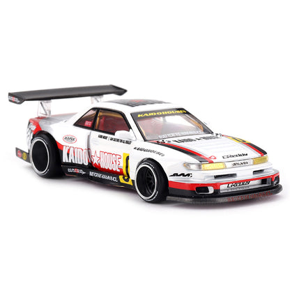 Kaido House x MINI GT 1:64 Nissan Silvia S13-R Circuit Spec V1 Diecast Model Car | Limited Edition KHMG251
