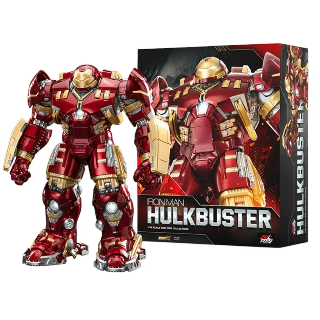 ZD Toys 1/10 Scale Marvel Iron Man MK44 1907-44 Hulkbuster Collectible Action Figure –With LED Light Function