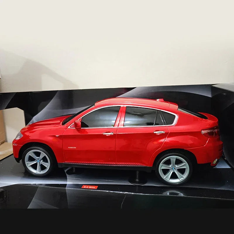 Guokai 1:14 BMW X6 Model Remote Control Car – Officially Licensed RC Supercar with 2.4GHz Control, Functional LED Lights & High-Speed Performance for Kids & Hobbyists