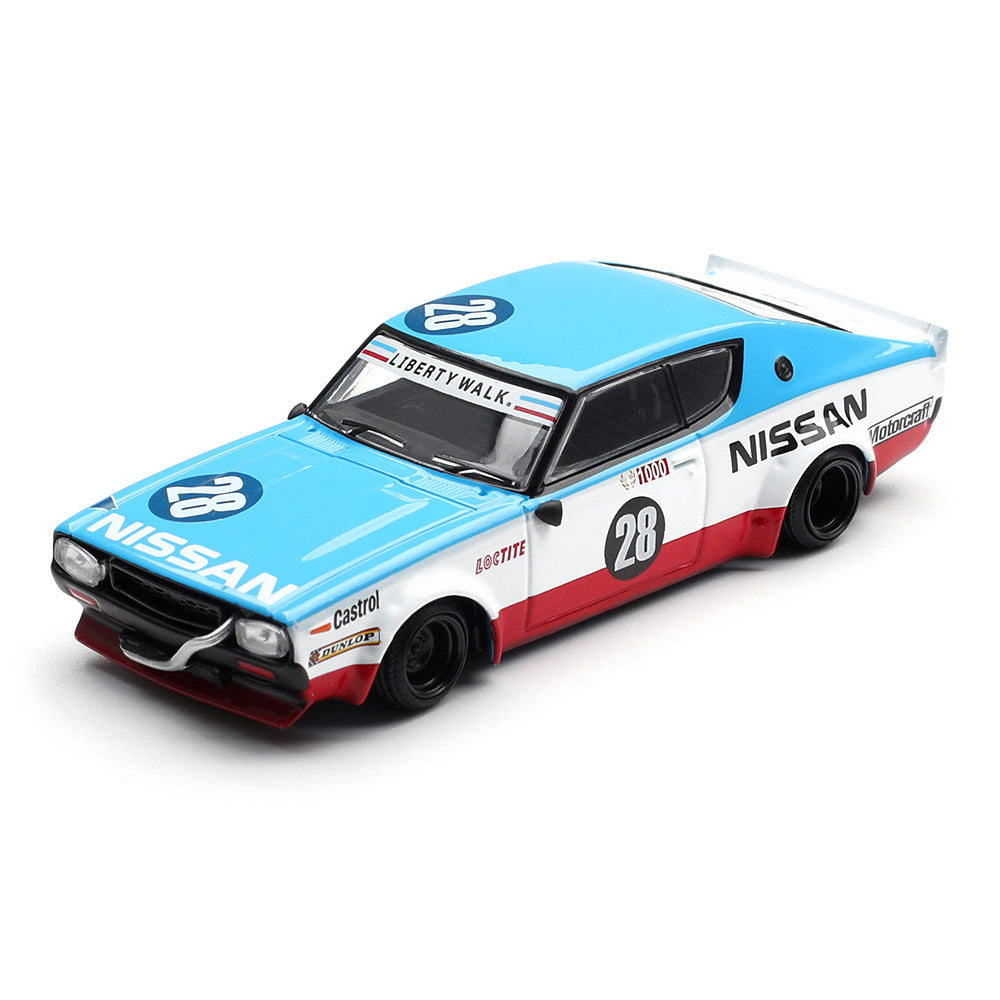 MINI GT 1:64 (Blister Pack) Nissan Skyline Kenmeri Liberty Walk Nissan Racing '75 Concept Diecast Model Car | Collectible Display Edition | #1212