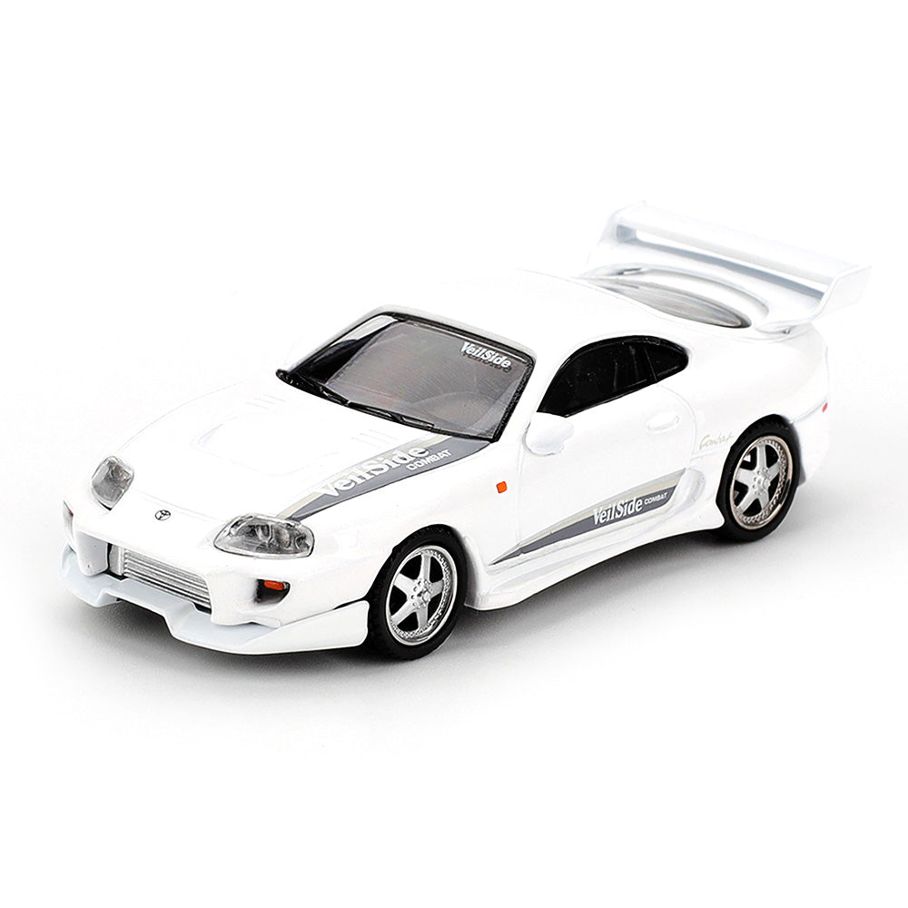 Mini GT 1:64 Toyota Supra VeilSide Combat V-I White Diecast Model Car