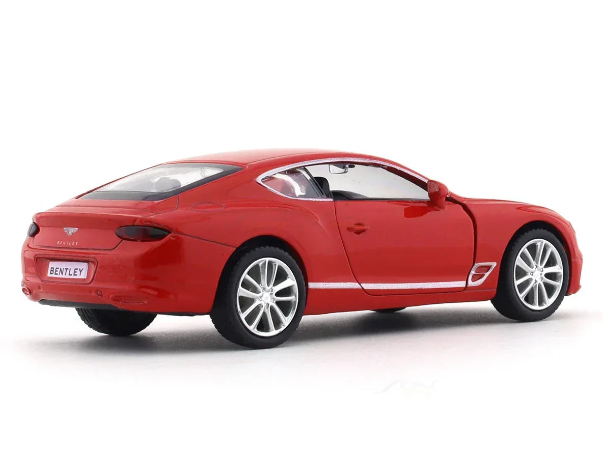 RMZ City 1:36 Bentley Continental GT Diecast Model Car – Opening Doors, Metal Body Luxury Coupe (Red & Blue Variants)