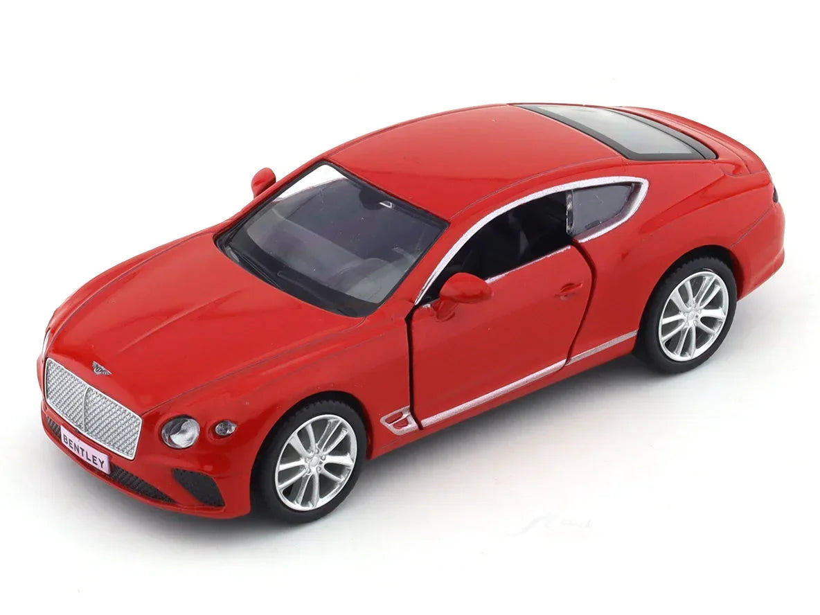 RMZ City 1:36 Bentley Continental GT Diecast Model Car – Opening Doors, Metal Body Luxury Coupe (Red & Blue Variants)