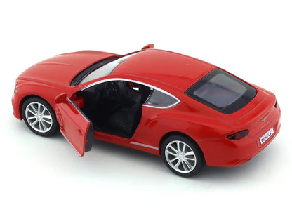 RMZ City 1:36 Bentley Continental GT Diecast Model Car – Opening Doors, Metal Body Luxury Coupe (Red & Blue Variants)