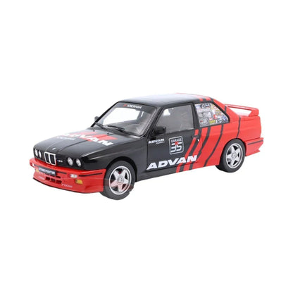 Solido! BMW E30 M3 ADVAN Drift 1990 Black / Red Scale 1:18 Solido Car Model - Jaiman Toys