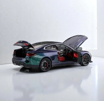 Joy Junction 1:24 BMW M4 Die-Cast Car Model – Chameleon Metallic Finish | Openable Doors, Pull-Back Action, Lights & Sound (JJ267) - Jaiman Toys