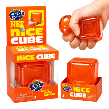 Fanta Nee Doh Nice Cube Squishy Toy | Super Solid Stress Relief Sensory Squish | Stupid Squish | 3+ Years