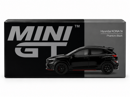 Mini GT 1:64 Hyundai KONA N Phantom Black Diecast Model Car