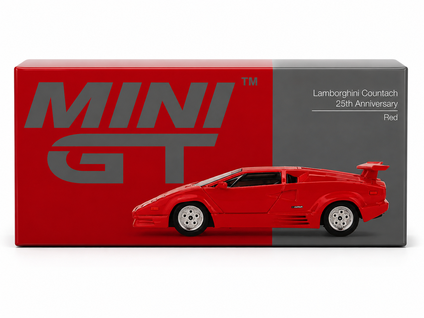 Mini GT 1:64 Lamborghini Countach 25th Anniversary Red Diecast Model Car