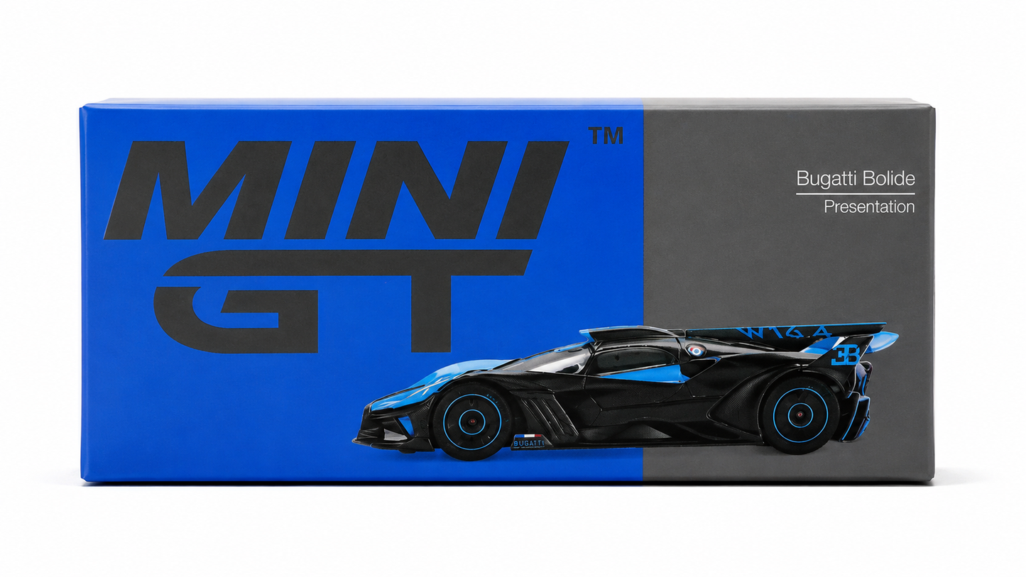 MINI GT 1:64 Bugatti Bolide Presentation Die-Cast Model Car