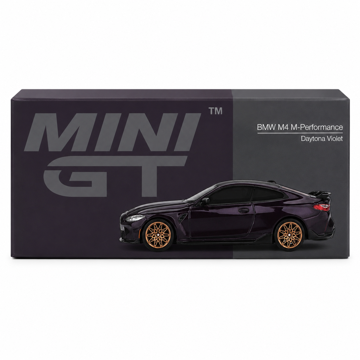 Mini GT 1:64 BMW M4 M Performance Daytona Violet Die-Cast Model Car | Premium BMW Collectible