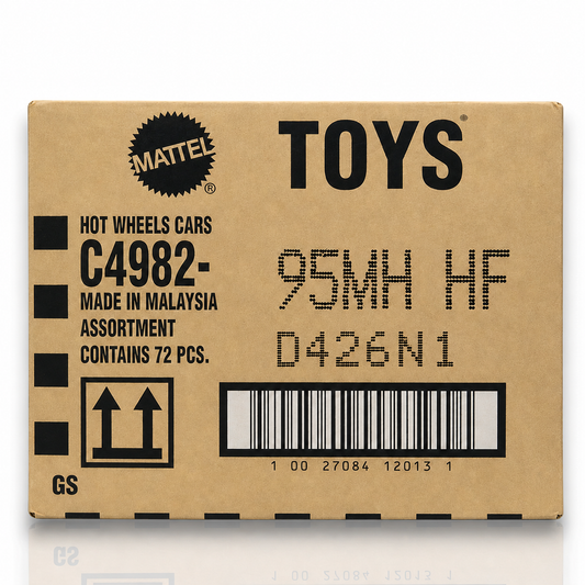 Hot Wheels Mainline Factory Sealed Case 72 Pcs – C4982-95MH HF Assortment Die-Cast Cars Box