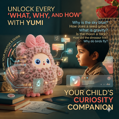 AI Interactive Plush Toy with LED Eyes | Smart AI Talking Plush Companion | App-Controlled Intelligent Plush Robot | Soft Rechargeable Interactive Toy | Leopard Grey | 10 Inch