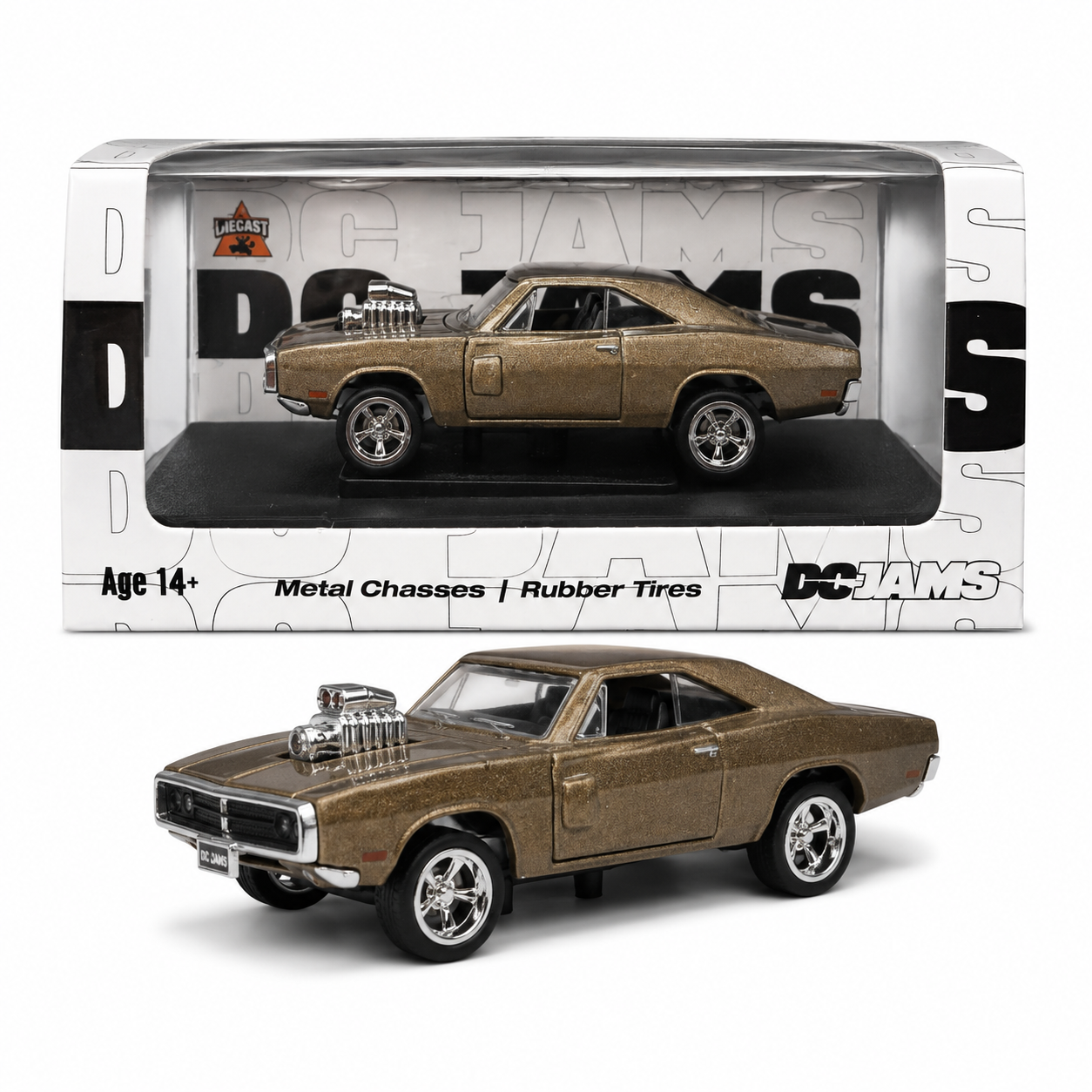 DC JAMS Limited Edition Diecast Car 1:64 Scale | Full Metal Body Muscle Car Replica