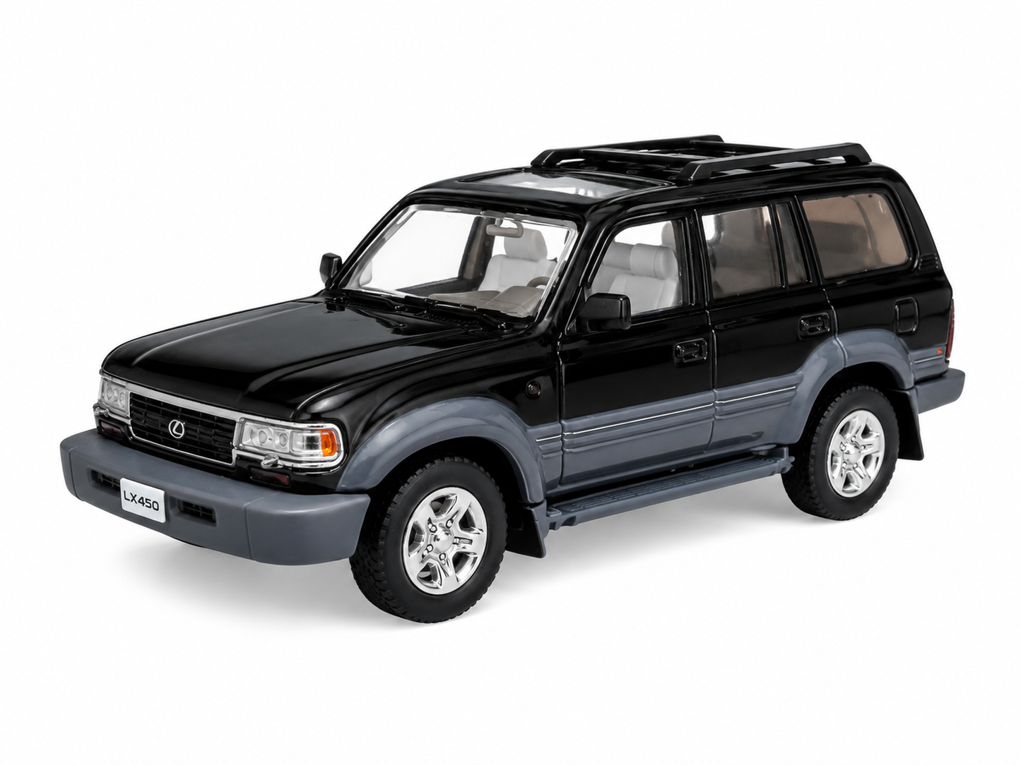GCD 1:64 Lexus LX450 Black Die-Cast SUV Model Car | Premium Collectible Miniature (No. 85)