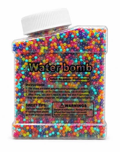 Water Gel Beads Ammo Refill (7-8mm) for Gel Blaster Toy Guns – Eco-Friendly Non-Toxic Water Bombs for Outdoor Play & Sensory Toys