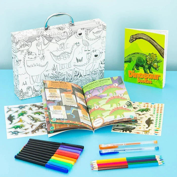 Colour & Carry Dinosaur Activity Colouring Kit - Jaiman Toys