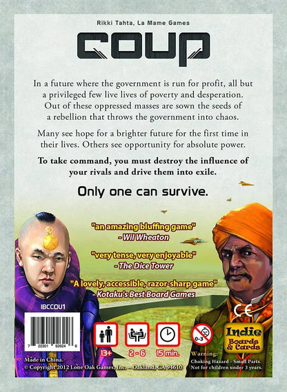 Coup : The Resistance Universe Card Game - Jaiman Toys