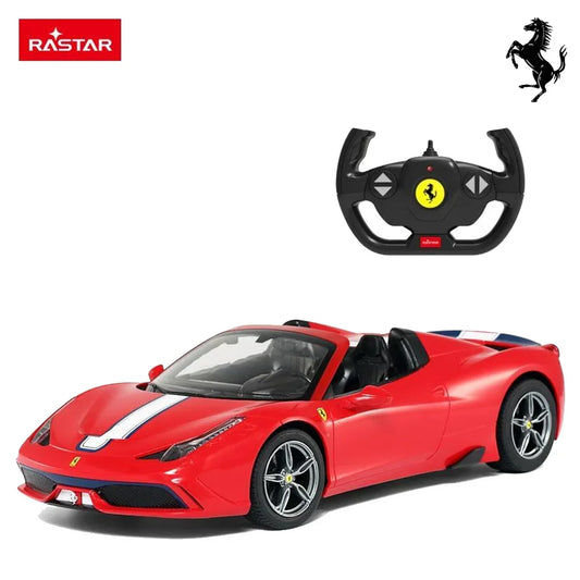 Rastar 1:14 Ferrari 458 Speciale A RC Car – Officially Licensed Remote Control with Open Roof