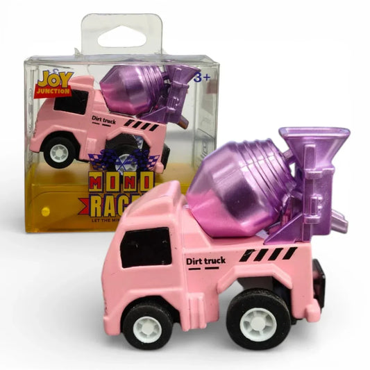 Joy Junction 1:64 Mini Racer Alloy Metal Cement Mixer Truck Toy with Pull-Back Function