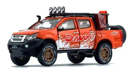 BMC 1/64 Isuzu D-Max 2018 - Orange with Sticker w/ Accessory Pack -RHD- Diecast Car - Jaiman Toys