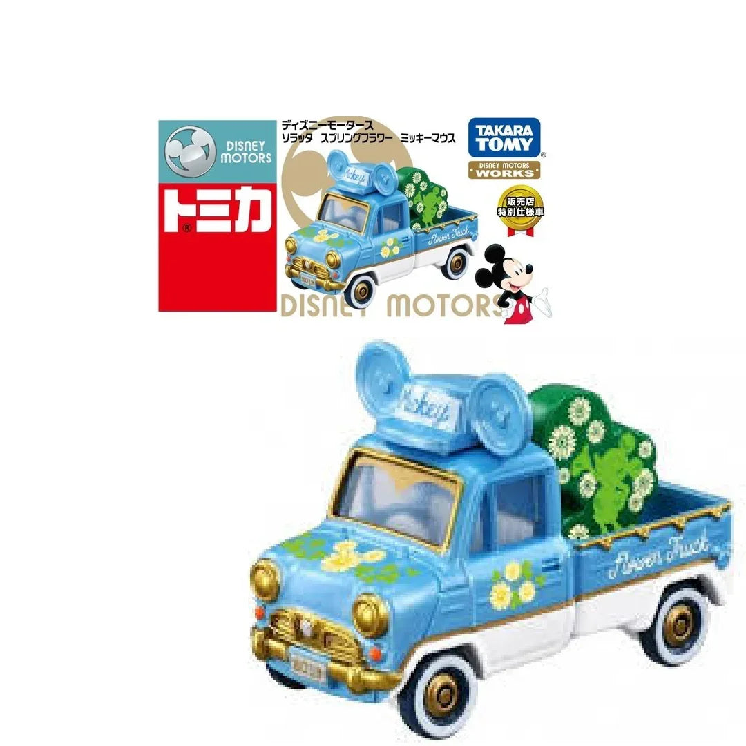 Tomica Disney Motors-Soratta Spring Flower Mickey Mouce- TAKARA TOMY -Diecast Scale Model Car - Jaiman Toys
