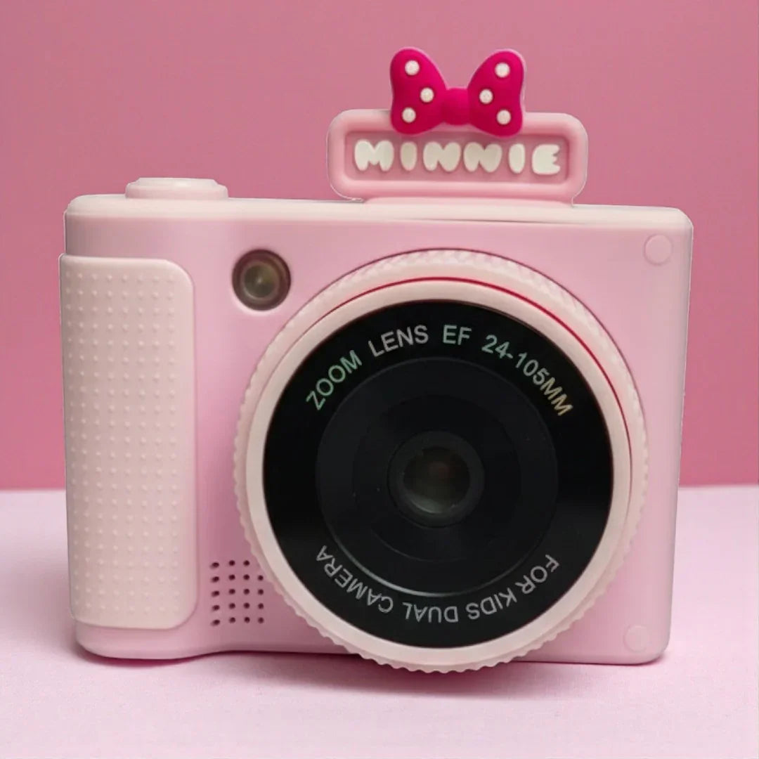 Disney Minnie Kids Digital Camera – Instant Print Toy with Photo & Video Recording - Pink