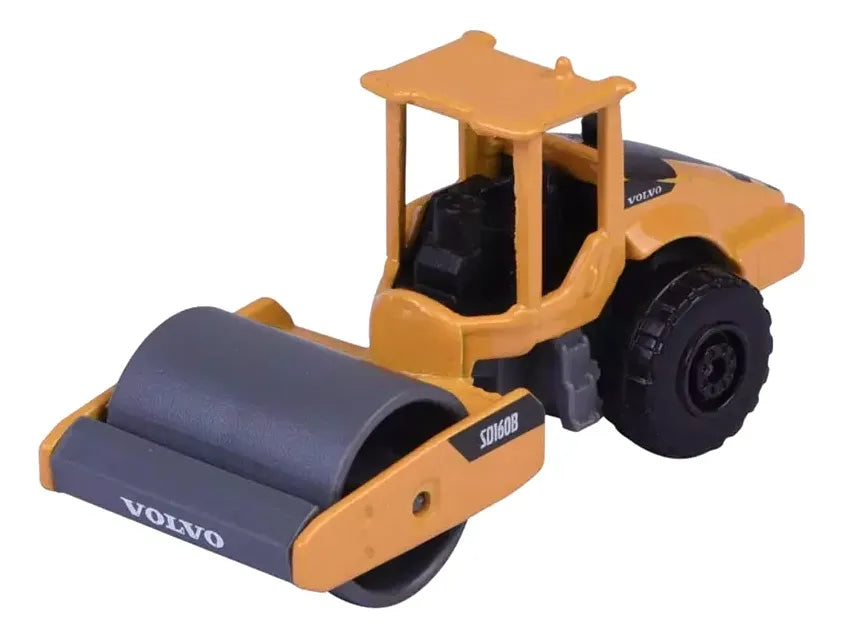 Majorette 1:64 Volvo SD160B Road Roller Die-Cast Metal Construction Vehicle – Collector Edition