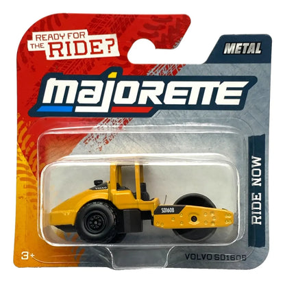 Majorette 1:64 Volvo SD160B Road Roller Die-Cast Metal Construction Vehicle – Collector Edition