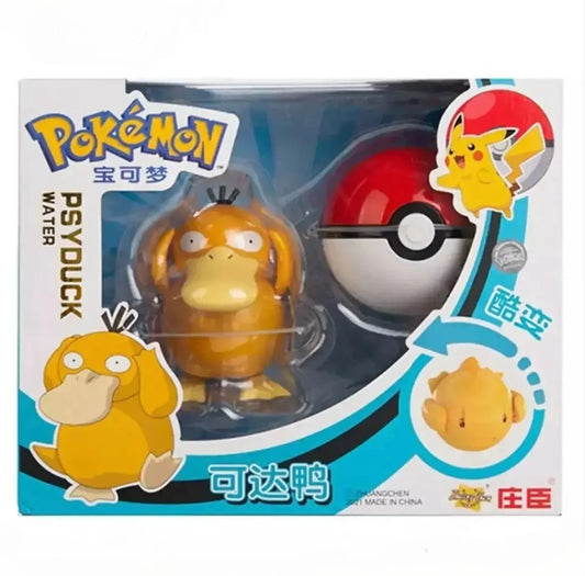 Pokemon Play set Figures Psyduck & Poke Ball ZC8910 - Jaiman Toys